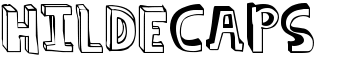 hildeCAPS font