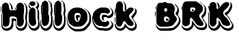 Hillock BRK font