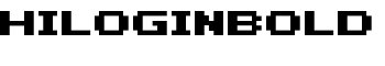 HILOGINBOLD font