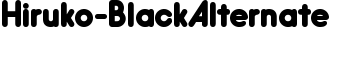 download Hiruko-BlackAlternate font