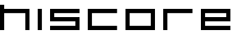 HISCORE font