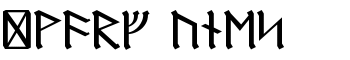 Dwarf Runes font