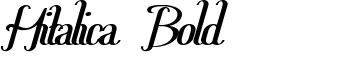 download Hitalica  Bold font