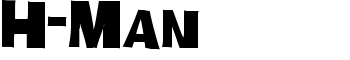 H-Man font