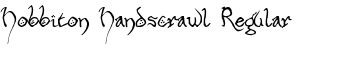 download Hobbiton Handscrawl Regular font
