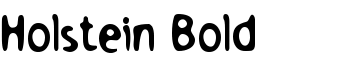 Holstein Bold font