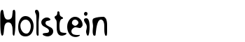 Holstein font