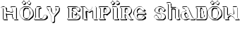 Holy Empire Shadow font