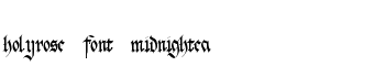 holyrose-font-midnightea font