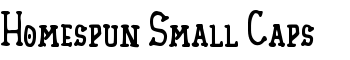 download Homespun Small Caps font
