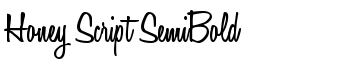 Honey Script SemiBold font