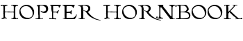 Hopfer Hornbook font