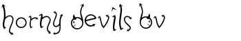 download Horny Devils BV font