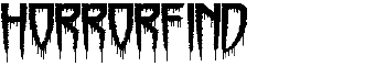 download Horrorfind font