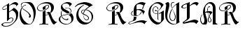 Horst Regular font