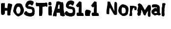HOSTIAS1.1 Normal font