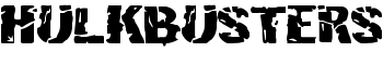 Hulkbusters font