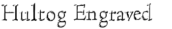 Hultog Engraved font