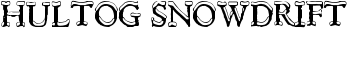 Hultog Snowdrift font