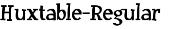 Huxtable-Regular font