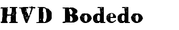 download HVD Bodedo font