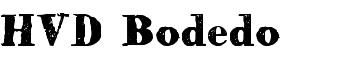 HVD Bodedo font