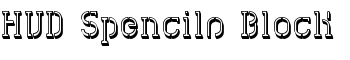 HVD Spencils Block font