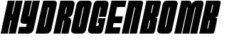 HydrogenBomb font