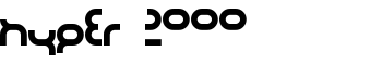 hyper 2000 font