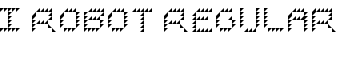 I ROBOT Regular font