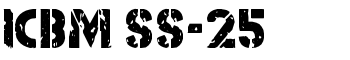 download ICBM SS-25 font