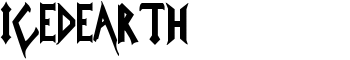 IcedEarth font