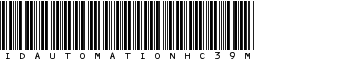 IDAutomationHC39M font