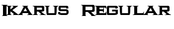 Ikarus  Regular font