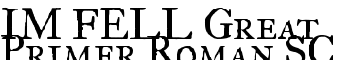 download IM FELL Great Primer Roman SC font