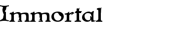 Immortal font