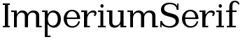 ImperiumSerif font