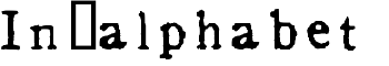 In_alphabet font