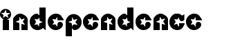 Independence font