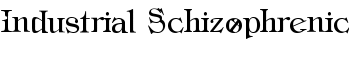 download Industrial Schizophrenic font