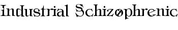 Industrial Schizophrenic font