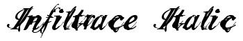download Infiltrace  Italic font
