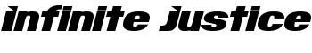 Infinite Justice font