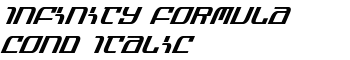 Infinity Formula Cond Italic font