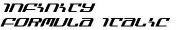 Infinity Formula Italic font