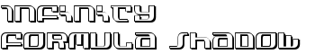 Infinity Formula Shadow font