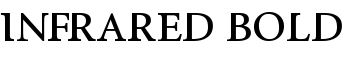 InfraRed Bold font