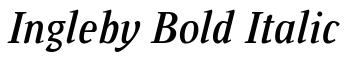 Ingleby Bold Italic font