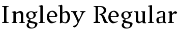 Ingleby Regular font