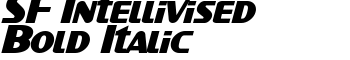 download SF Intellivised Bold Italic font